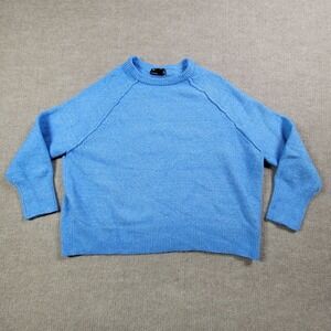 ASOS Design Sweater Womens 14 Blue Knit Crew Neck Long Sleeve Pullover‎ Casual